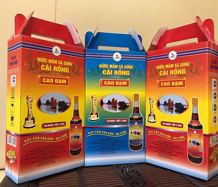 Nước mắm sá sùng thương hiệu Cái Rồng Quảng Ninh uy tín