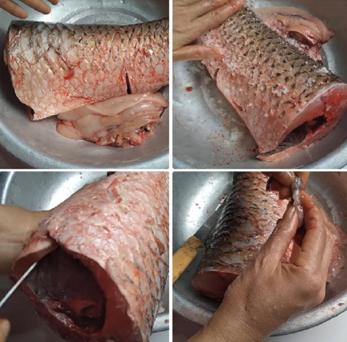 sơ chế và loại bỏ mùi tanh của cá trắm
