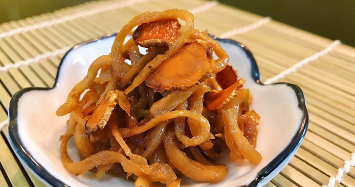 Xá Pấu (Bấu) Chịt Sa- Đặc Sản Trà Vinh là xá pấu rất nổi tiếng có thể chế biến ra nhiều món ăn ngon